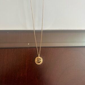 Dior gold tone Pendant Necklace
